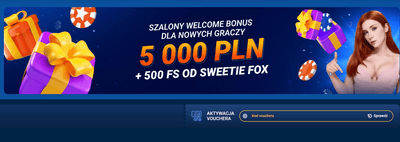 Bonus powitalny: odbierz do 1 400 PLN + 250 FS!